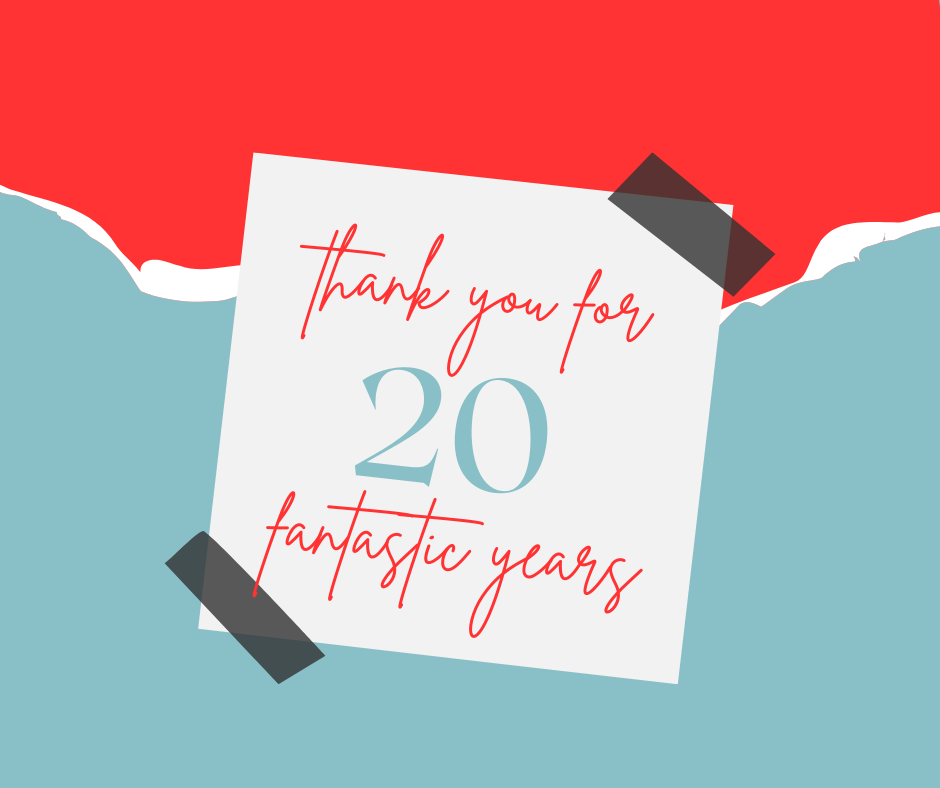 Thank you for 20 Years